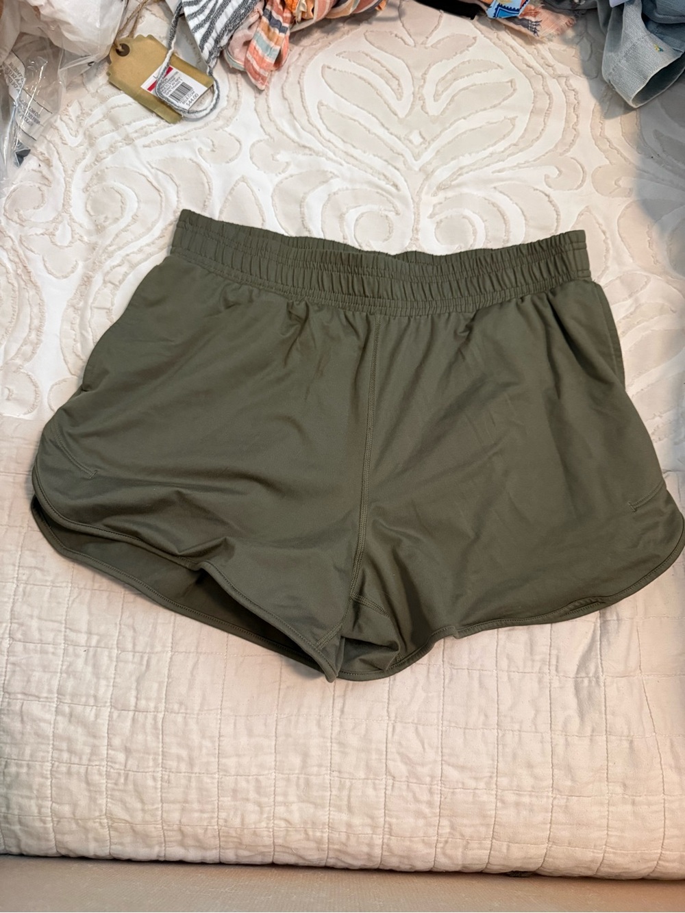 all in motion Olive Green Performance Shorts